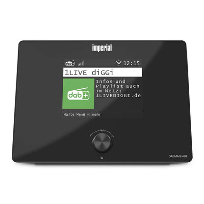 Imperial DABMANI420BK | Compact Hybrid Radio (Internet, DAB+, FM Hi-Fi tuner) with Bluetooth®