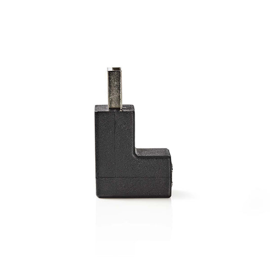 Nedis USB-A Adapter | USB 2.0 | USB-A Male | USB-A Female | 480 Mbps | Round | Nickel Plated | PVC | Black | Box