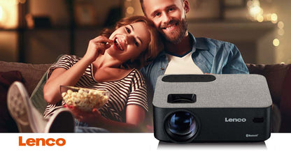 Lenco HD 720P LCD Projector with Bluetooth Grey