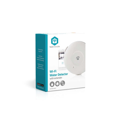 Nedis SmartLife Water Detector | Wi-Fi | Battery Powered | Extension included | Max. battery life: 24 Months | 50 dB | White