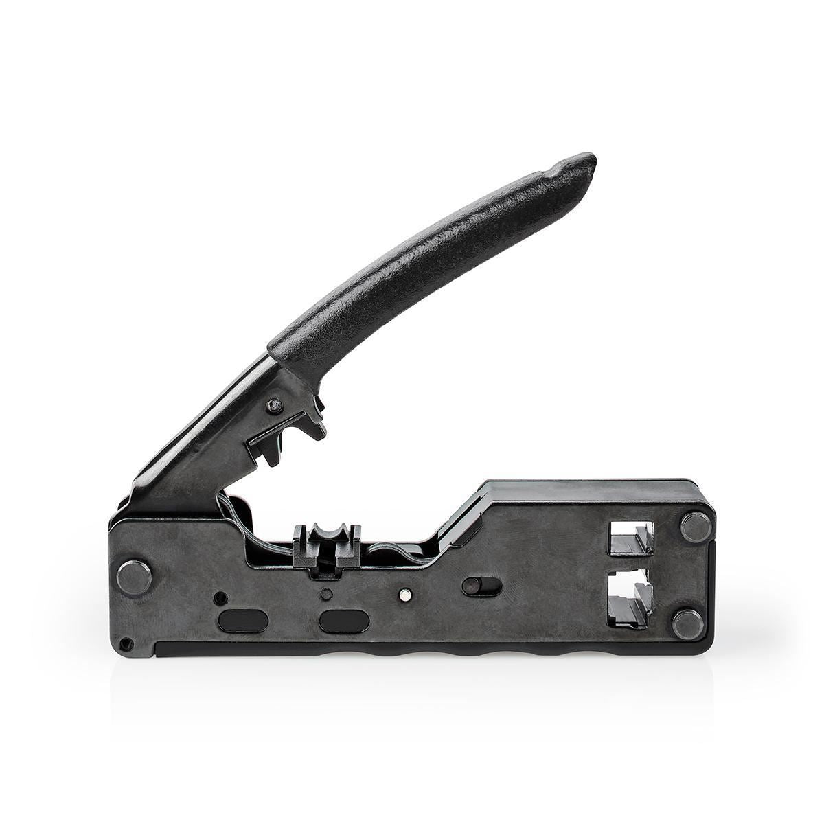 Nedis CCGG89505BK | Crimp pliers | CAT5 / CAT5e / CAT6 / CAT6a / CAT7 / RJ12 / RJ45 | Cutting / Plier | ABS / Steel | Black