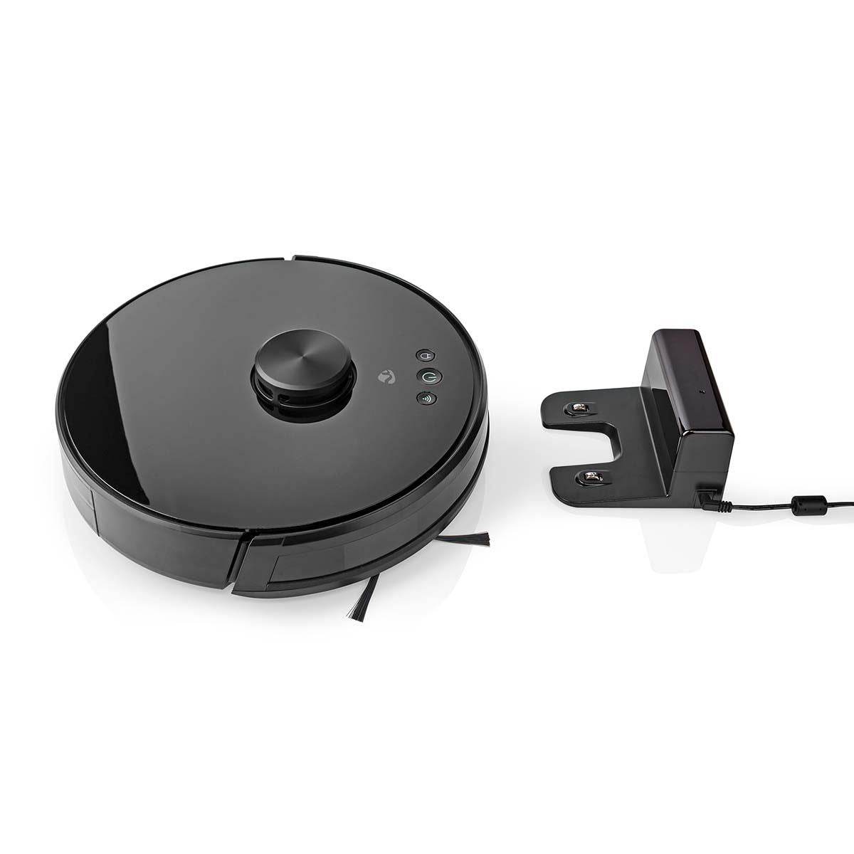 Nedis SmartLife Robot Vacuum Cleaner | Laser Navigation | Wi-Fi | Capacity collection reservoir: 0.6 l | Automatic charging | Maximum operating time: 2 hrs | Black | Android™ / IOS
