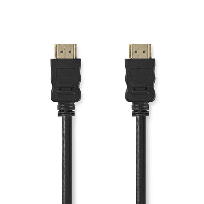 Nedis High Speed HDMI™ Cable with Ethernet | HDMI™ Connector | HDMI™ Connector | 4K@60Hz | ARC | 18 Gbps | 15.0 m | Round | PVC | Black | Label
