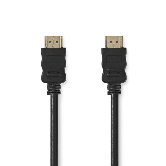 Nedis High Speed HDMI™ Cable with Ethernet | HDMI™ Connector | HDMI™ Connector | 4K@60Hz | ARC | 18 Gbps | 15.0 m | Round | PVC | Black | Label