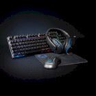 Nedis Gaming Combo Kit | 5-in-1 | Keyboard, Headset, Mouse and Mouse Pad | Black | QWERTY | US Layout