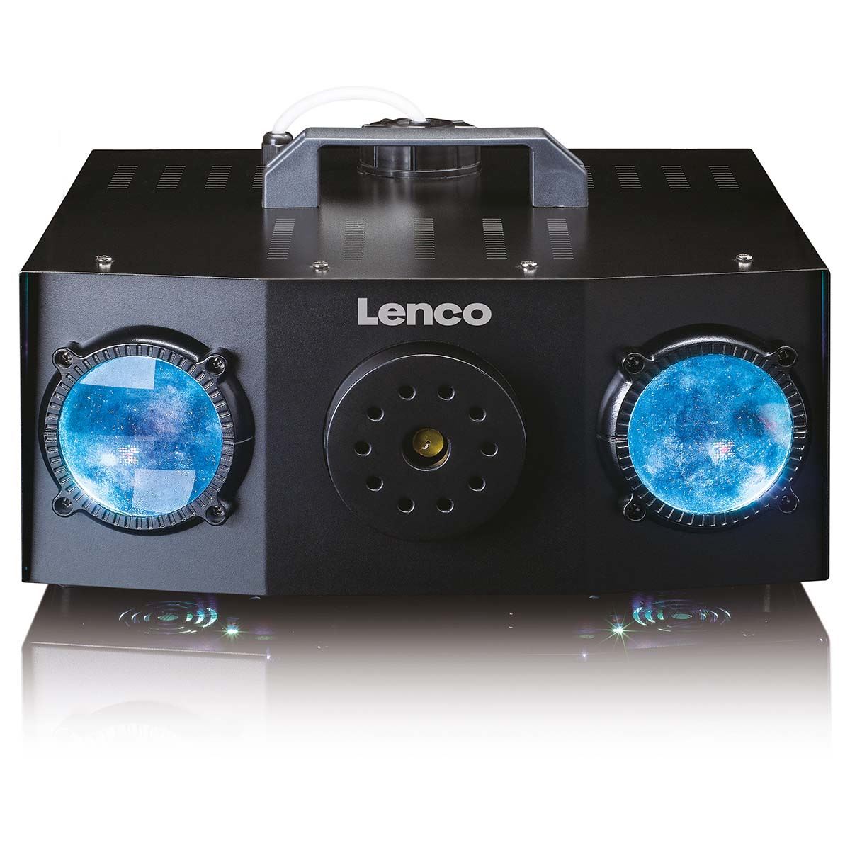 Lenco LFM-220BK | 2-in-1 Party Machine | Dual-matrix RGB Lighting | Fog Machine
