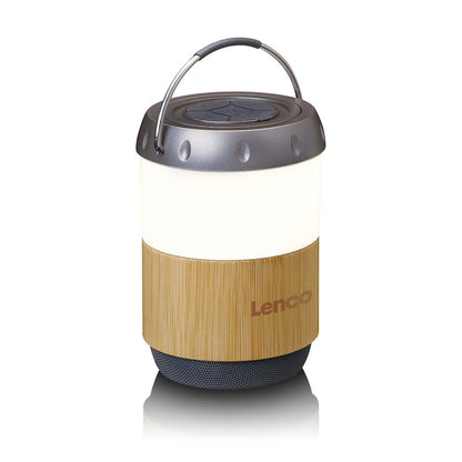 Lenco BTL-030BA | IPX4 | Lantern with Built-in Bluetooth® Speaker | Bamboo