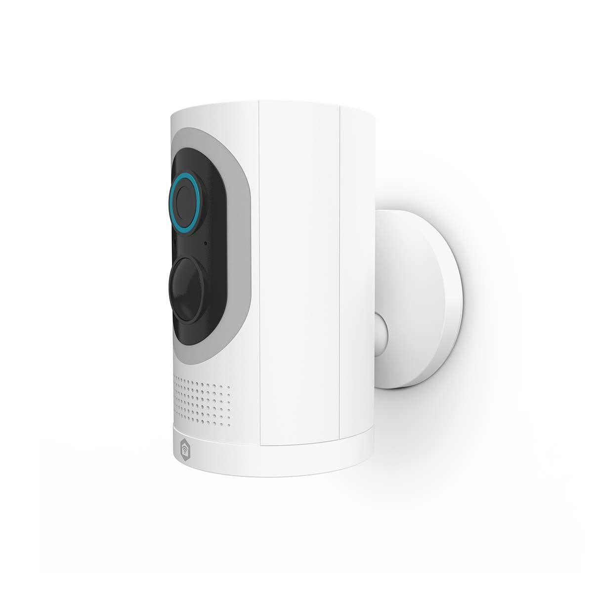 Nedis SmartLife Outdoor Camera | Spotlight | 3MP Full HD 1296p | IP65 | Max. battery life: 6 Months | Cloud Storage (optional) / microSD (not included) | 5 V DC | With motion sensor | Night vision | White