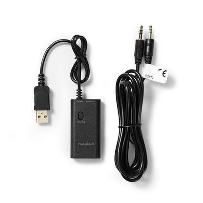 Nedis Bluetooth® Transmitter | Connection input: 1x 3.5 mm | AptX ™ Low latency / AptX™ / SBC | Up to 2 Devices | Black