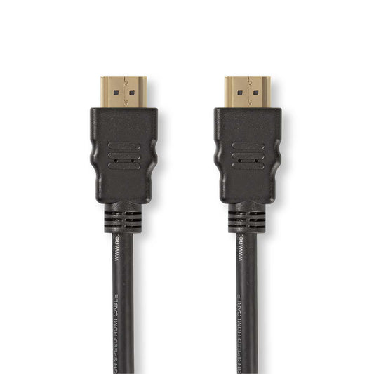 Nedis Ultra High Speed HDMI™ Cable | HDMI™ Connector | HDMI™ Connector | 8K@60Hz | 48 Gbps | 1.00 m | Round | 6.0 mm | Black | Box