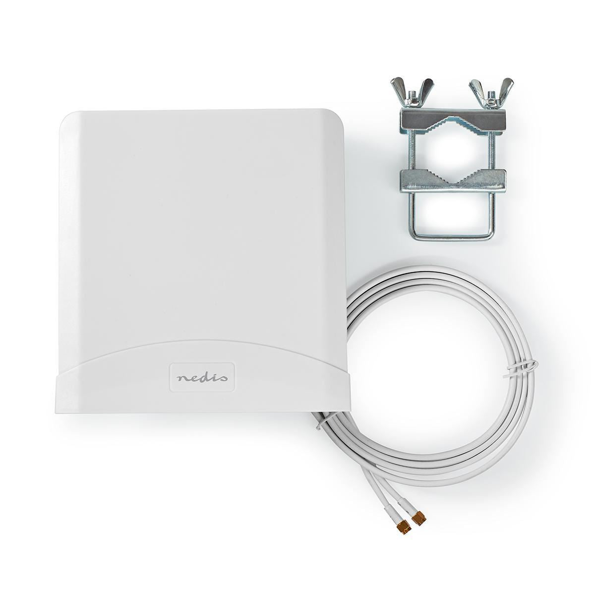 Nedis 5G / 4G / 3G Antenna | 5G | Indoor & Outdoor | 698-5000 MHz | Gain: 6 dB | 2.50 m | White