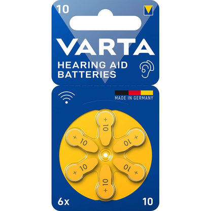 Varta 24610101416 | Hearing Aid Batteries Type 10 6-Blister