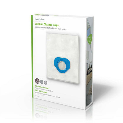 Nedis DUBG222NIL4 | Vacuum Cleaner Bag | 4 pcs | Synthetic | Most sold for: Nilfisk | White