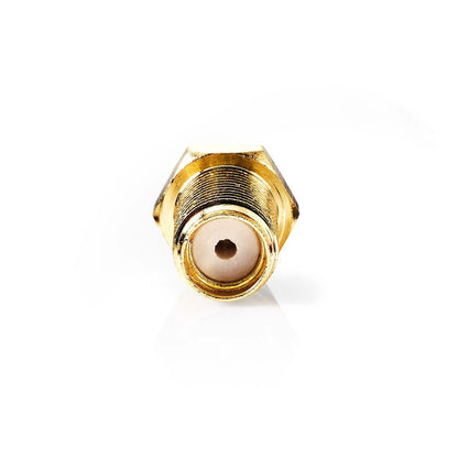 Nedis SMA Connector | Straight | Female | Gold Plated | 50 Ohm | Crimp | Cable input diameter: 2.55 mm | Metal | Gold | 2 pcs | Box