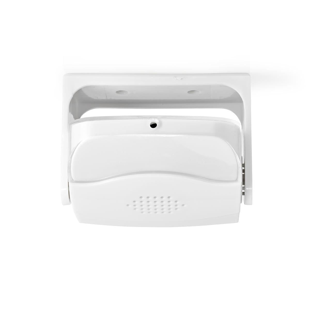 Nedis Motion Detection Alarm | Battery Powered | 3x AAA/LR03 | 80 dB | Detector range: 1.10 m | Detector angle: 10 ° | Ceiling / Wall | White