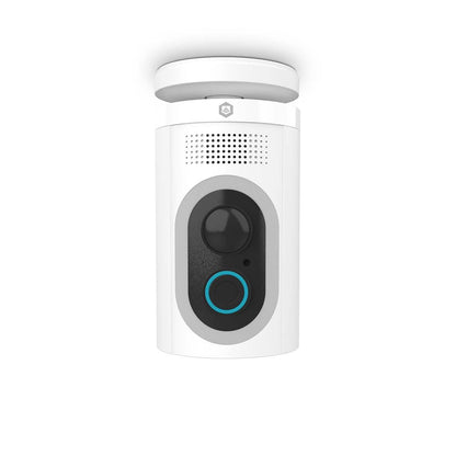 Nedis SmartLife Outdoor Camera | Spotlight | 3MP Full HD 1296p | IP65 | Max. battery life: 6 Months | Cloud Storage (optional) / microSD (not included) | 5 V DC | With motion sensor | Night vision | White