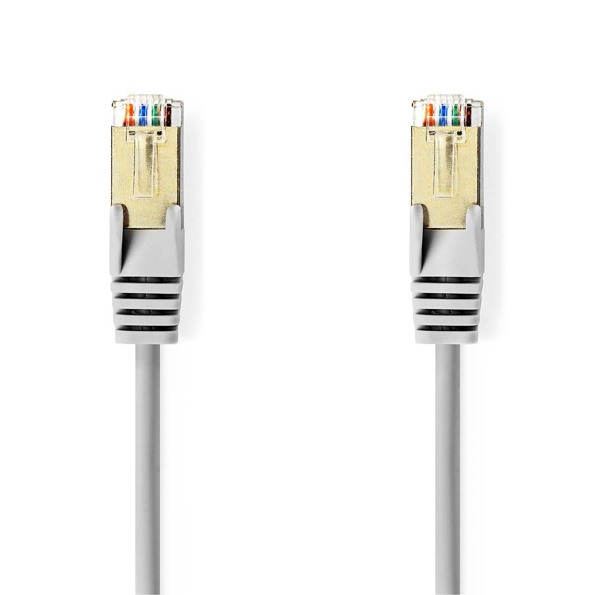 Nedis CAT5e Network Cable | SF/UTP | RJ45 Male | RJ45 Male | 5.00 m | Round | PVC | Grey | Envelope | 5.939.314