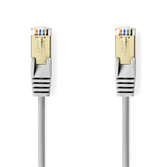 Nedis CAT5e Network Cable | SF/UTP | RJ45 Male | RJ45 Male | 5.00 m | Round | PVC | Grey | Envelope | 5.939.314