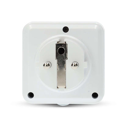 Nedis SmartLife Smart Plug | Wi-Fi | IP44 | Power meter | 3680 W | Schuko Type E (CEE 7/6) | -25 - 55 °C | Android™ / IOS | Grey / White | 1 pcs