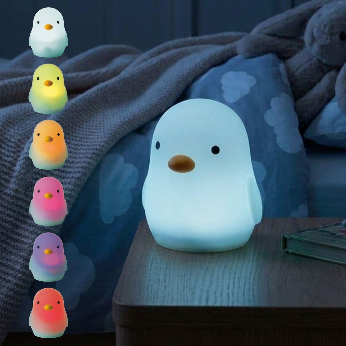 Alecto BC140BIRD | Rechargeable LED Chrildresn Night Light, Nird