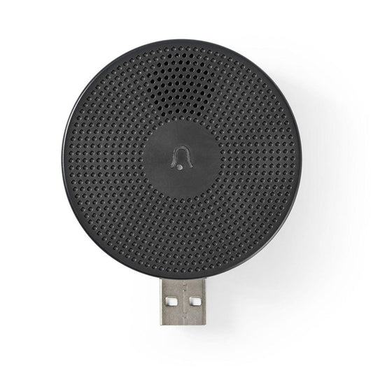 Nedis SmartLife Chime | Wi-Fi | Accessory for: WIFICDP10GY / WIFICDP30WT / WIFICDP40CWT | USB Powered | 4 Sounds | 5 V DC | Adjustable volume | Black