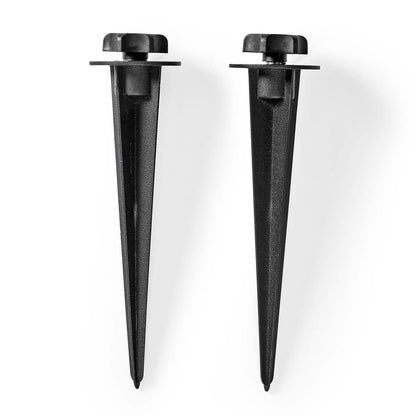Nedis Ground Spike | 2 pcs | Aluminium | Black
