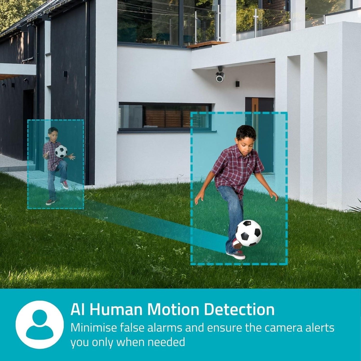 Nedis SmartLife Outdoor Camera | Wi-Fi | Spotlight | 4K / 3840x2160 | IP65 | Cloud Storage (optional) / microSD (not included) / Onvif | 5 V DC | With motion sensor | Night vision | Black