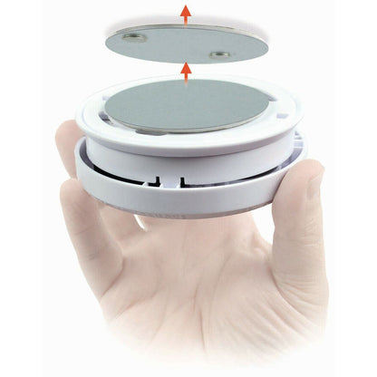 Nedis Detector Mount | Diameter: 70 mm | Magnetic | Adhesive Tape | Silver