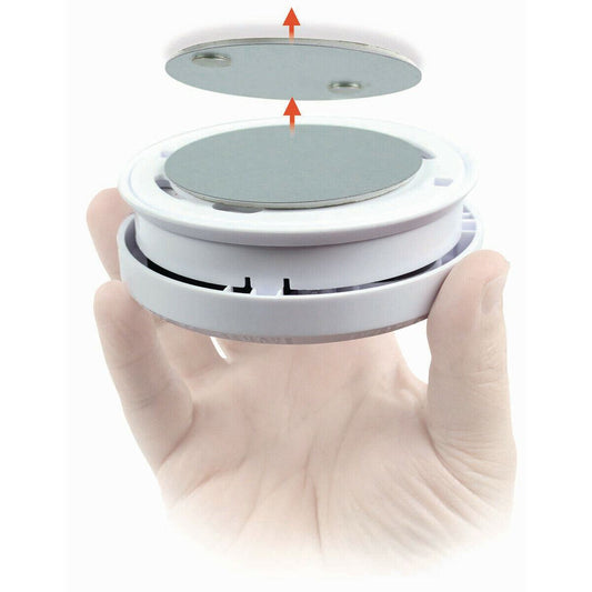 Nedis Detector Mount | Diameter: 70 mm | Magnetic | Adhesive Tape | Silver