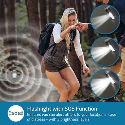 Nedis Emergency Radio | Table Design | AM / FM | Powerbank function | Battery Powered / Hand Crank / USB Powered | Black