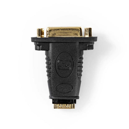Nedis HDMI™ Adapter | HDMI™ Input | DVI-D 24+1-Pin Female | Nickel Plated | Straight | ABS | Black | 1 pcs | Box