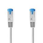 Nedis CAT6a Network Cable | S/FTP | RJ45 Male | RJ45 Male | 0.50 m | Snagless | Round | LSZH | Grey | Label