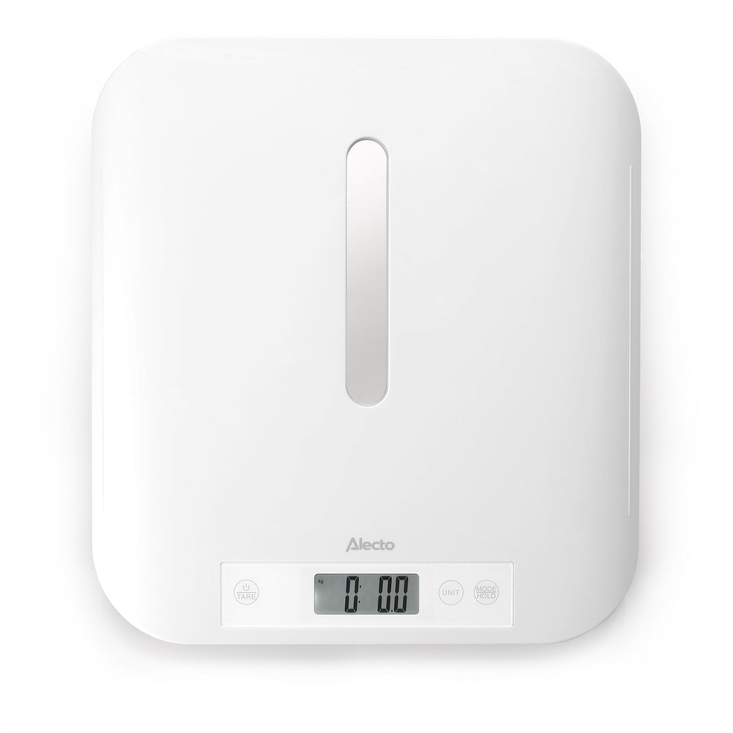Alecto BC70 Digital Baby Weighing Scales, Personal Scale and Pet Scale in one - Up to 150 kg with Removable Weighing Surface - White