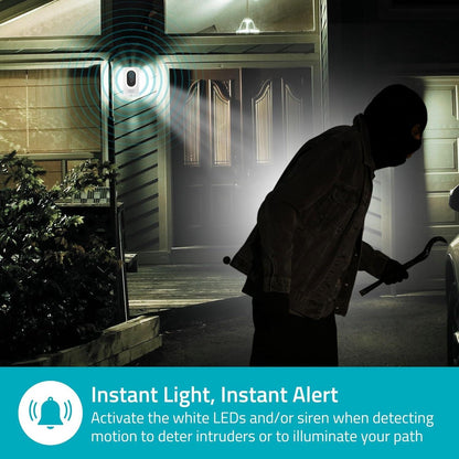 Nedis SmartLife Outdoor Camera | Spotlight | 3MP Full HD 1296p | IP65 | Max. battery life: 6 Months | Cloud Storage (optional) / microSD (not included) | 5 V DC | With motion sensor | Night vision | White