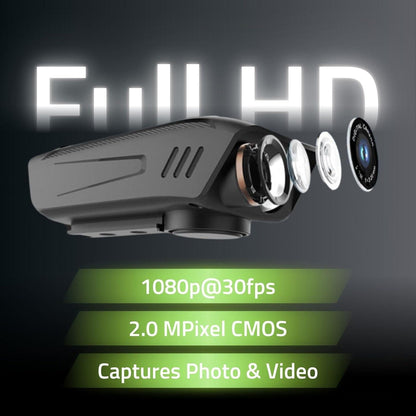Nedis Cycling Camera | 1080p@30fps | 2 MPixel | 600 min | 70 ° | 300 min | Mounts included | Black