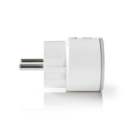 Nedis SmartLife Smart Plug | Wi-Fi | IP21 | Power meter | 2500 W | Plug with earth contact / Type F (CEE 7/7) | -10 - 40 °C | Android™ / IOS | White | 1 pcs