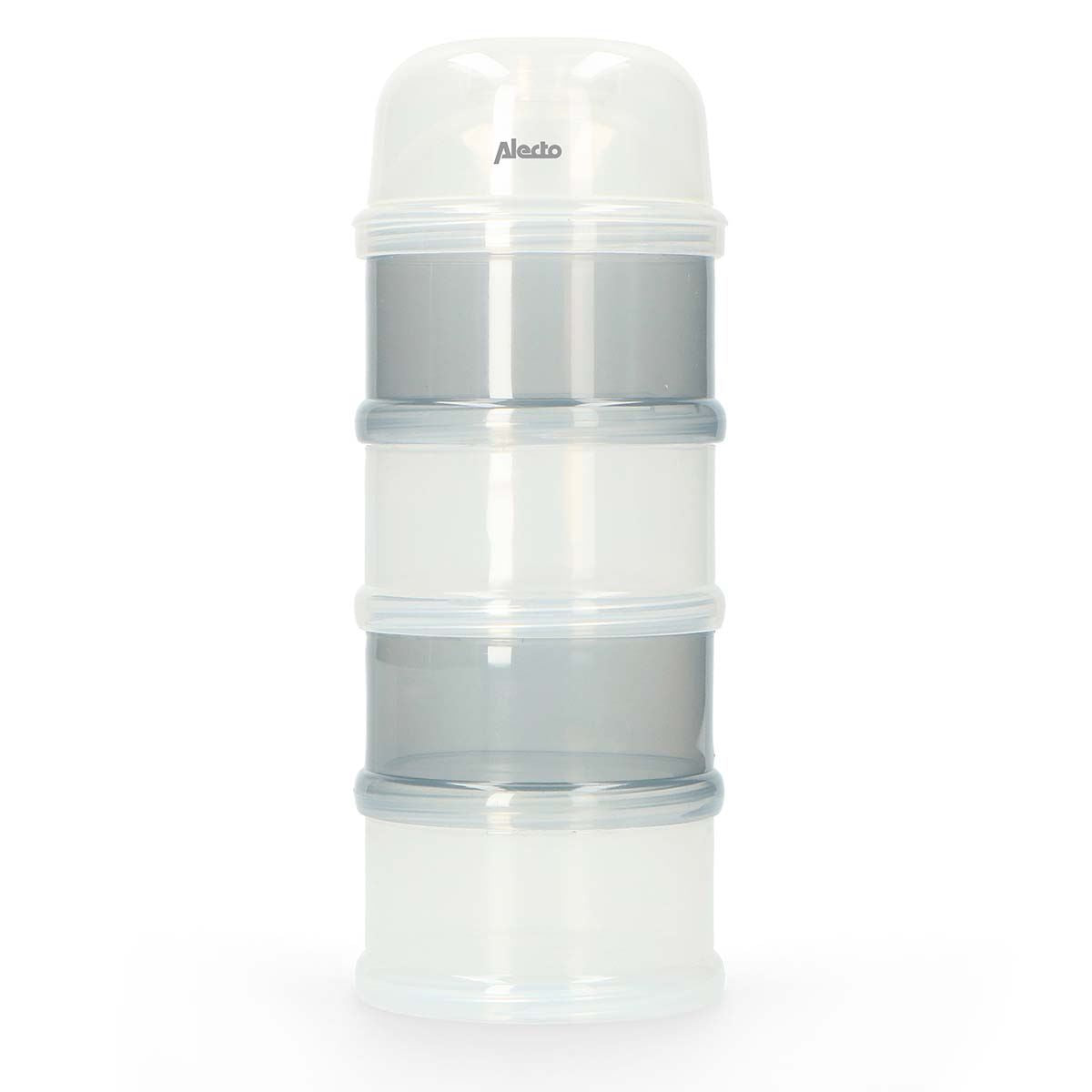 Baby Milk Powder Dispenser | 4 Layers 100ml Per Layer | Transparent / Grey