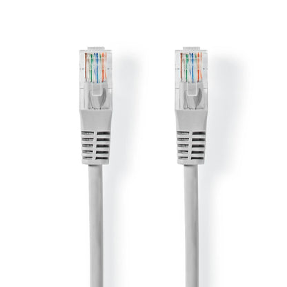 Nedis CCGT85000GY20 | CAT5e Cable | U/UTP | RJ45 Male | RJ45 Male | 2.00 m | Round | PVC | Grey | Tag