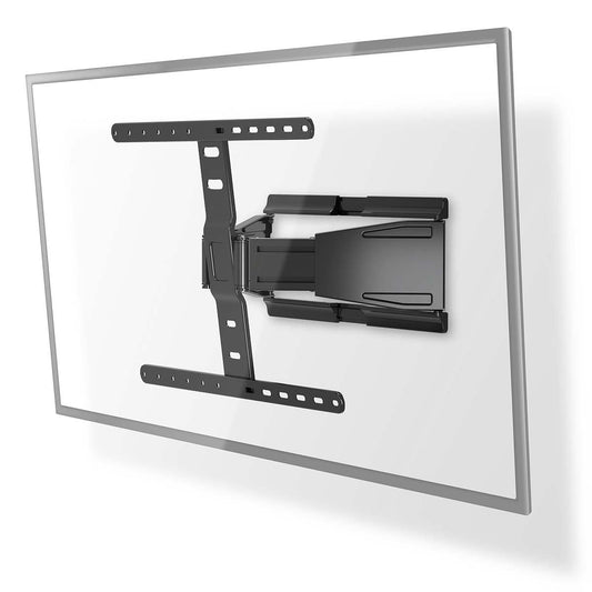 Nedis Full Motion TV Wall Mount | 43 - 90 " | Maximum supported screen weight: 50 kg | Tiltable | Rotatable | Minimum wall distance: 19.6 mm | 2 Pivot point(s) | ABS / Metal | Black