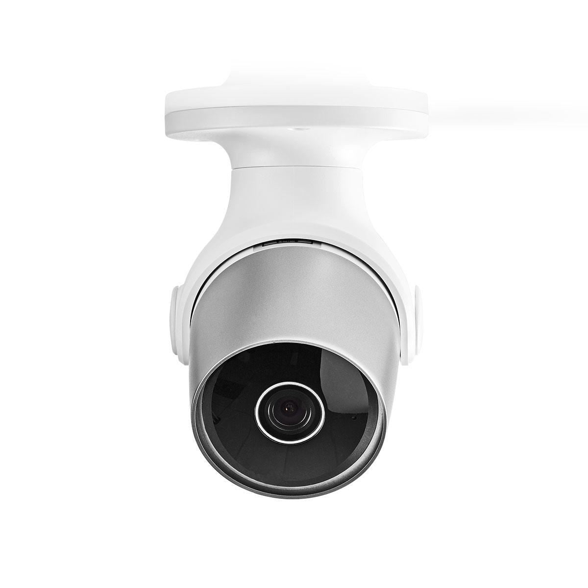 Nedis SmartLife Outdoor Camera | Wi-Fi | Full HD 1080p | IP65 | Cloud Storage (optional) / microSD (not included) | 12 V DC | With motion sensor | Night vision | Silver / White