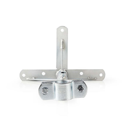 Nedis Satellite Wall Mount | Minimum wall distance: 550 mm | Maximum wall distance: 950 mm | Distance to wall: 0.00 mm | Diameter clamp: 32 - 42 mm | Steel | Silver