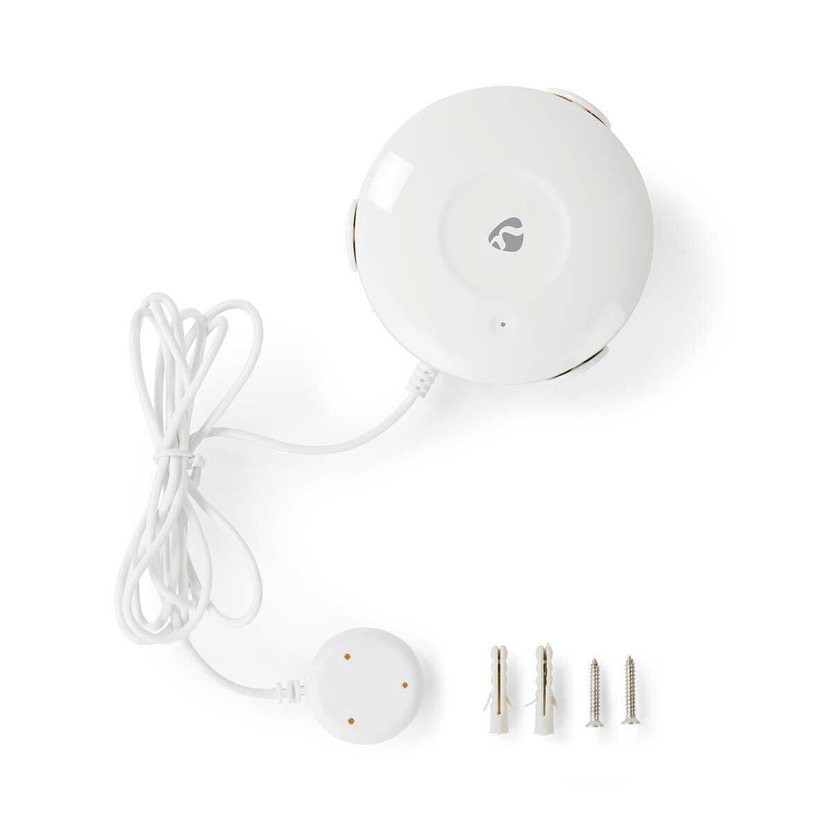 Nedis SmartLife Water Detector | Wi-Fi | Battery Powered | Extension included | Max. battery life: 24 Months | 50 dB | White