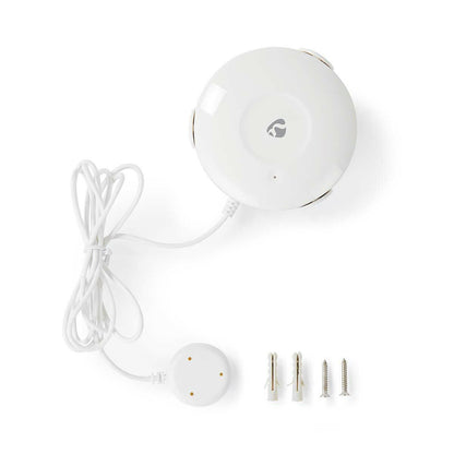 Nedis SmartLife Water Detector | Wi-Fi | Battery Powered | Extension included | Max. battery life: 24 Months | 50 dB | White