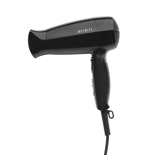 MELISSA Hair Dryer | Ideal for Travel with Foldable Handle 1600W | Black