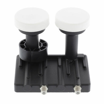 Nedis LNB | Twin Monoblock 6.0° | Output connection: 2x F-Connector | Noise figure range: 0.85 dB | Conversion gain: 52 - 67 dB | Black | Suitable for: Astra+ / Hotbird