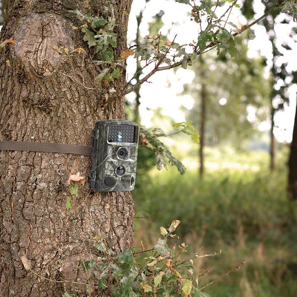 Nedis Wildlife Camera | 1080p@30fps | 16.0 MPixel | 5 MPixel CMOS | IP56 | Black No-Glow IR | Night vision | Viewing angle: 90 ° | Motion sensor | Detection angle: 120 ° | Detection range: 20.0 m | Screen size: 2.4 " | LCD Screen | Brown/Green