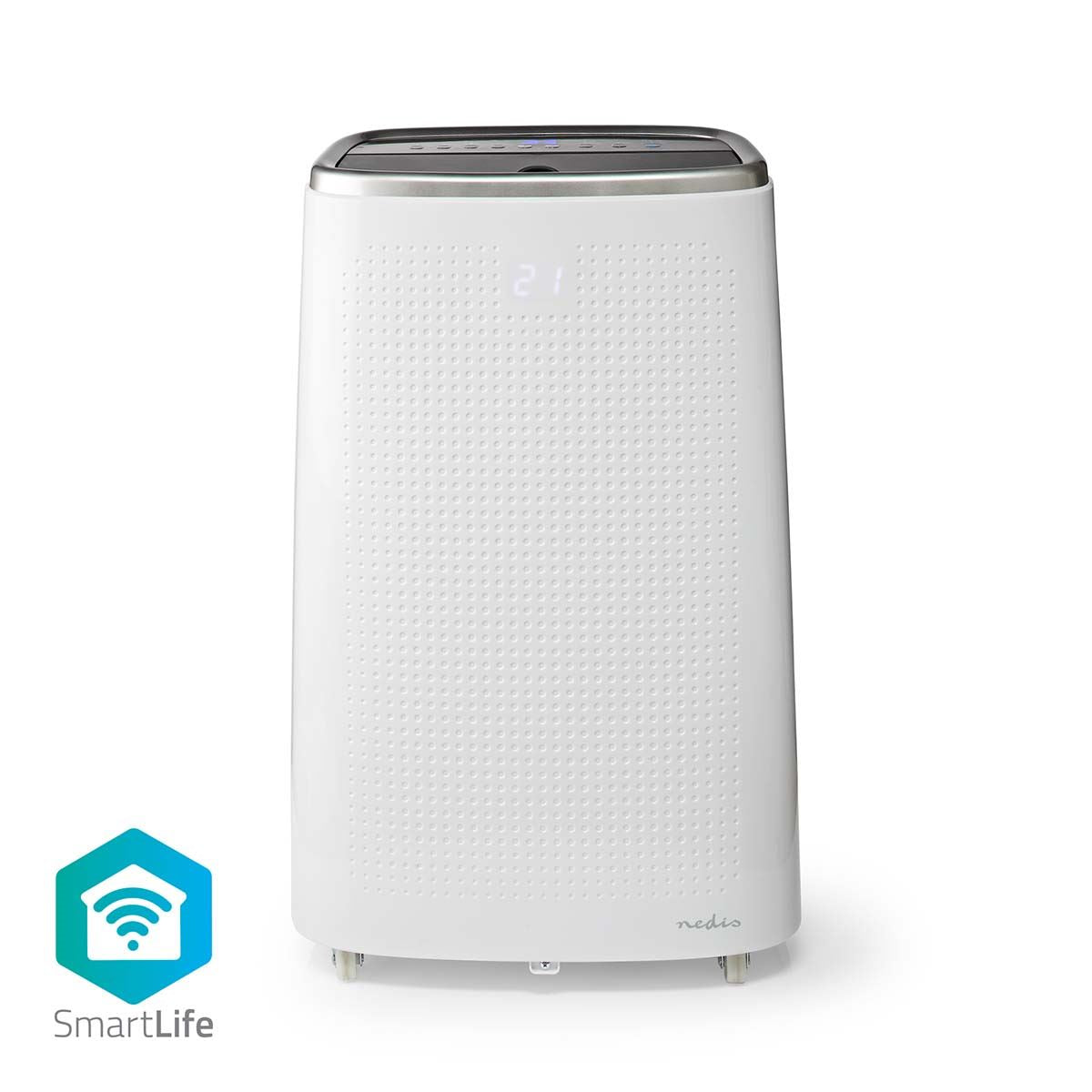 Nedis SmartLife 3-in-1 Air Conditioner | Wi-Fi | 14000 BTU | 120 m³ | Dehumidification | Android™ / IOS | Energy class: A | 3-Speed | 65 dB | White