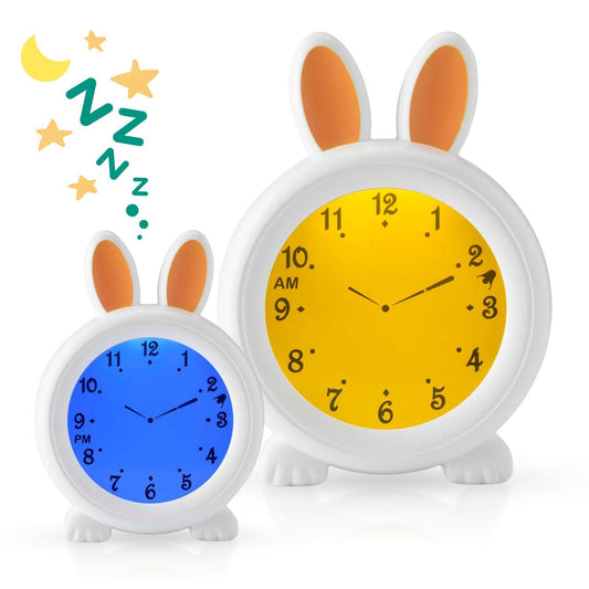 Alecto BC100BUNNY | Sleep Trainer & Night Lamp Light / Alarm Clock - Rabbit