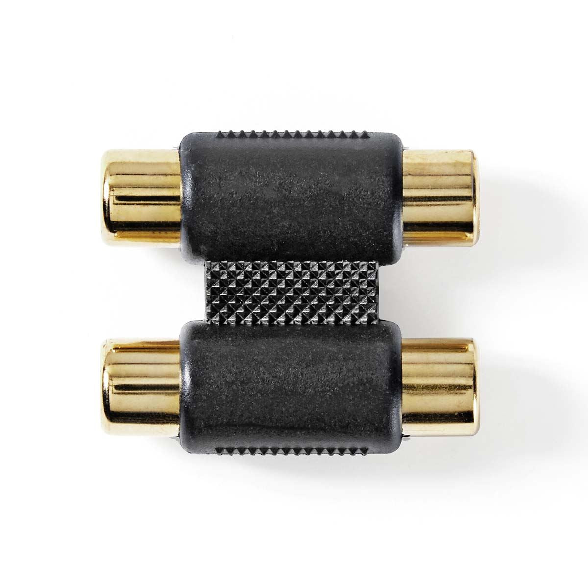 Nedis CABW24952AT | Stereo Audio Adapter | 2x RCA Female | 2x RCA Female | Gold Plated | Straight | ABS | Anthracite | 1 pcs | Box