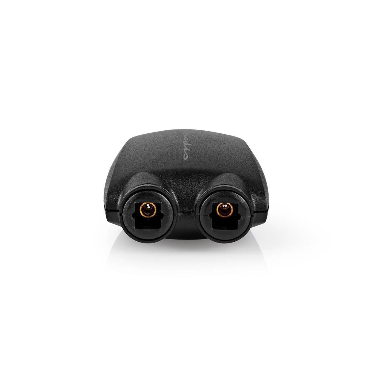 Nedis TosLink Adapter | TosLink Female | 2x TosLink Female | Splitter | ABS | Black | 1 pcs | Blister